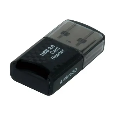 ナカバヤシ Digio2 カードリーダー ライター USB2.0 microSD ブラック Z8909