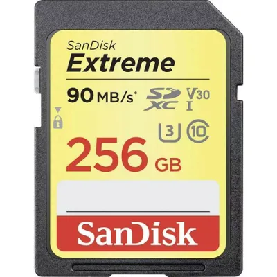 256GB SanDisk サンディスク Extreme SDXC UHS-I U3 V30対応 R:90MB/s W:60MB/s 海外リテール SDSDXVF-256G-GNCIN