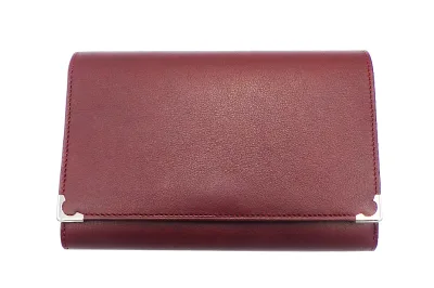 Cartier 【カルティエ】マストライン がま口財布 ボルドー 箱・カード付 【中古】【人気】【美品】5246.
