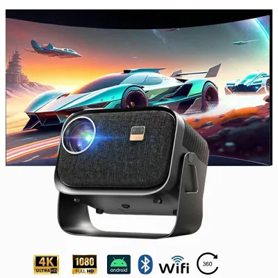 プロジェクター 軽量 本体 4K でんどうしゅうそく 天井投影 小型 家庭用 高輝度 壁 カラオケ スマホ 電子台形補正 WIFI 軽量 高性能 高画質 led投影機 有線接続 iPhone 接続 高画質 WiFi Bluetooth スマホ iPhone android コンパクト モバイルプロジェクター スクリーン