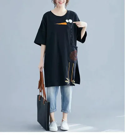 チュニック Tシャツ ビッグシルエット 半袖 大人可愛い カットソー ロング オーバーサイズ シャツ 薄手 ゆったり 大きいサイズ 春 夏 Aライン レディース 体型カバー 上品 大人カワイイ おすすめ きれいめ 20代30代40代50代 60代