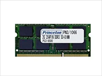【中古】プリンストン DOS/V ノート用メモリ 4GB(2GBx2枚組) PC3-10600 204pin DDR3-SDRAM SO-DIMM PDN3/1333-2GX2 wyw801m
