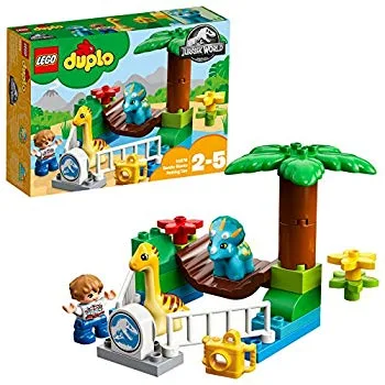 【中古】(未使用・未開封品) レゴ(LEGO)デュプロ やさしい恐竜たちのふれあい動物園 10879 6k88evb