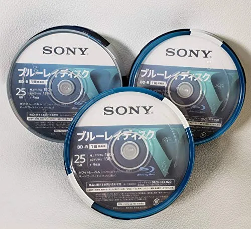 【中古】【非常に良い】ソニー ブルーレイディスク R4倍速1層 Vシリーズ 25BNR1VLPS4 25枚入 ×3点セット(4548736037250)