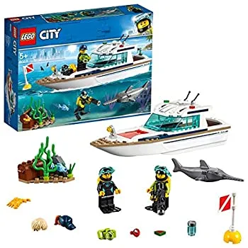 【中古】【非常に良い】レゴ(LEGO) シティ ダイビングヨット 60221 ブロック おもちゃ ブロック おもちゃ 男の子 車