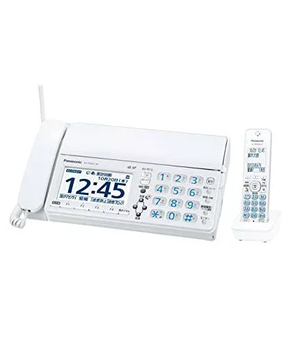 【中古】【非常に良い】パナソニック デジタルコードレスFAX 子機1台付き 迷惑ブロックサービス対応 ホワイト KX-PD625DL-W