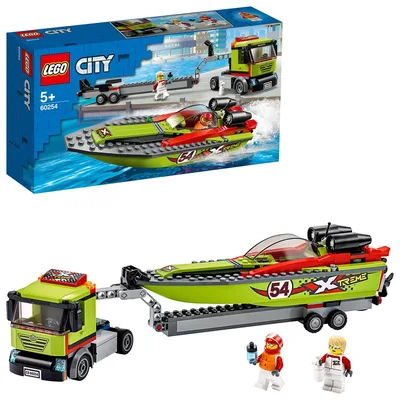 【中古】【非常に良い】レゴ(LEGO) シティ レースボート輸送車 60254