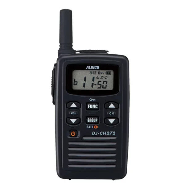 アルインコ DJ-CH272S 特定小電力トランシーバー ショートアンテナ 47ch 防沫型 ALINCO 無線機 無線 通信 トランシーバー オプション インカム インボイス対応