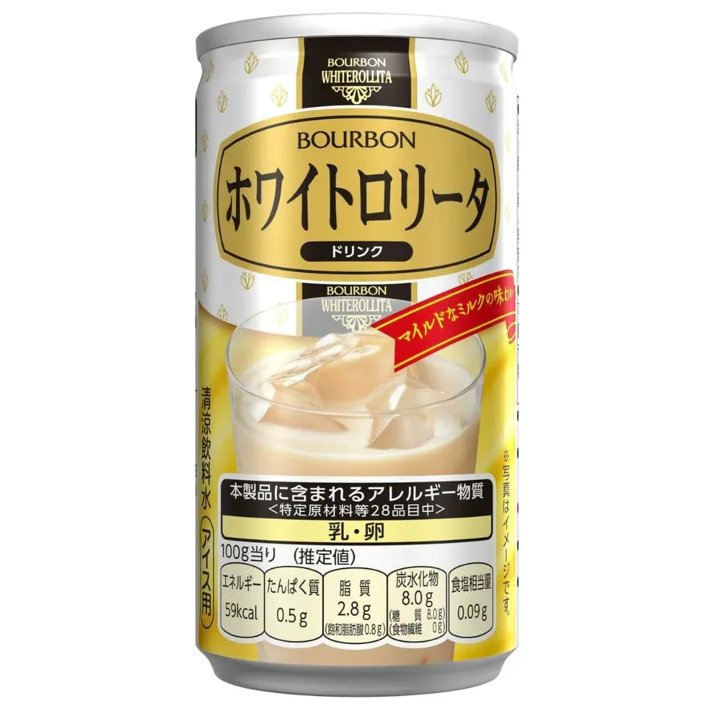 ブルボン ホワイトロリータドリンク缶 180g×30本