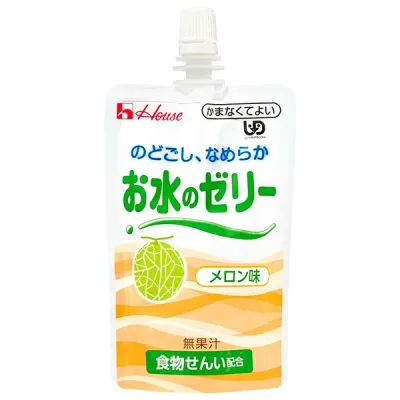 ハウス食品 お水のゼリー メロン味 120g×40本入| 送料無料 ゼリー ゼリー飲料 ダイエット 介護 食物繊維 水分補給 熱中症対策 かまなくてよい