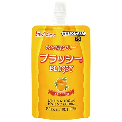 ハウス食品 水分補給ゼリー プラッシーオレンジ味 120g×40個入| 送料無料 ゼリー ゼリー飲料 熱中症対策