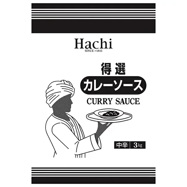 ハチ食品 得選カレーソース 中辛 3kg×4袋入| 送料無料 一般食品 レトルト カレーソース 中辛