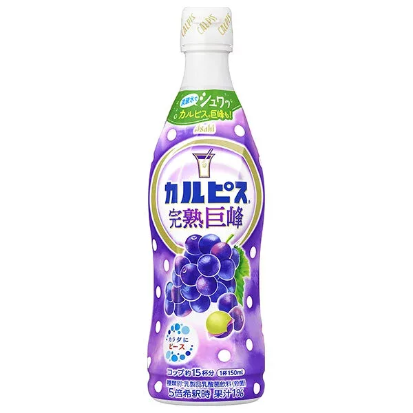 アサヒ飲料 カルピス(CALPIS) 完熟巨峰 希釈用 470mlプラボトル×12本入| 送料無料 乳酸菌飲料 乳性 グレープ 葡萄