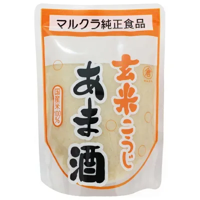 マルクラ 玄米こうじあま酒 250g×20袋入| 送料無料 あまざけ 甘酒 玄米麹 こうじ