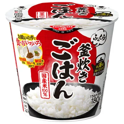 日清食品 ふっくら釜炊き ごはん 72g×6個入×(2ケース)| 送料無料 インスタント食品 カップ ごはん 窯炊き 国産米
