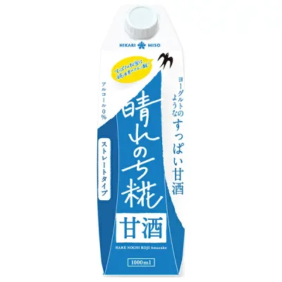 ひかり味噌 晴れのち糀 ストレート 1000ml×6個入| 送料無料 甘酒 あま酒 ノンアルコール ストレート 糀 米麹 発酵調味料 体に優しい甘味料 腸活
