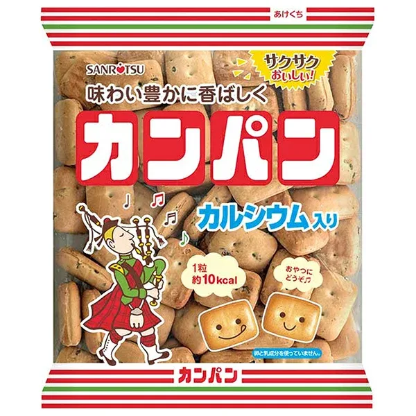 三立製菓 カンパン 160g×12袋入| 送料無料 お菓子 スナック菓子 カルシウム サクサク 香ばしい 非常食 おやつ 三立製菓