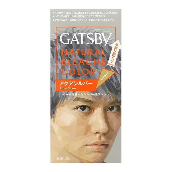 【医薬部外品】(株)マンダム ギャツビー (GATSBY) ナチュラルブリーチカラー アクアシルバー 35g+70ml
