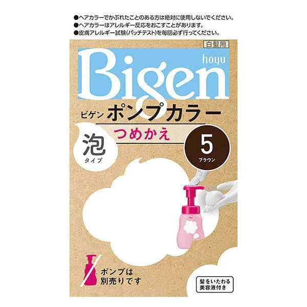 【医薬部外品】ホーユー(株) ビゲン ポンプカラー つめかえ 5 ブラウン