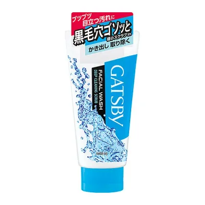 マンダムギャツビー(GATSBY)フェイシャルウォッシュ ディープクリーニングスクラブ 内容量130g