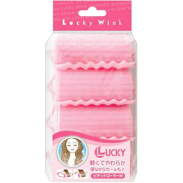 株式会社ラッキートレンディ ピチットローラーMサイズ 4個入<ヘアカーラー 簡単ヘアアレンジ ふんわりカール>【北海道・沖縄は別途送料必要】【CPT】