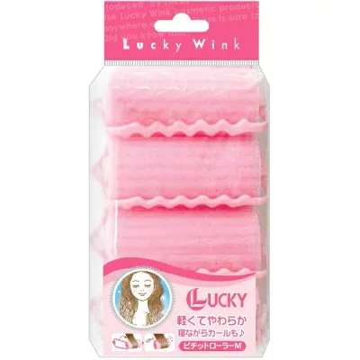 株式会社ラッキートレンディ ピチットローラーMサイズ 4個入<ヘアカーラー 簡単ヘアアレンジ ふんわりカール>【北海道・沖縄は別途送料必要】【CPT】