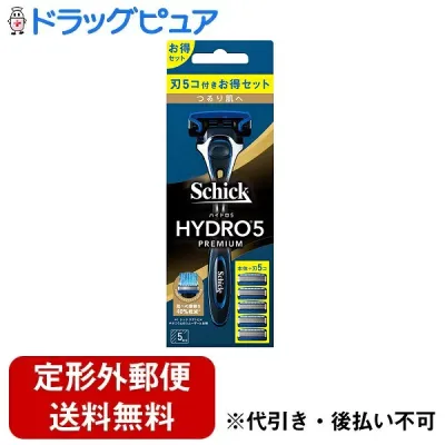 【2%OFFクーポン配布中 対象商品限定】【定形外郵便で送料無料でお届け】シック・ジャパン株式会社ハイドロ5 プレミアム つるり肌へ コンボパック (ホルダー(刃付き)+替刃4コ) ホルダー(刃付き)+替刃4コ【ドラッグピュア楽天市場店】【TK390】