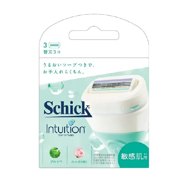 【本日楽天ポイント5倍相当】【送料無料】シック・ジャパン株式会社シック イントゥイション 敏感肌用 替刃 3個【ドラッグピュア楽天市場店】【CPT】【△】