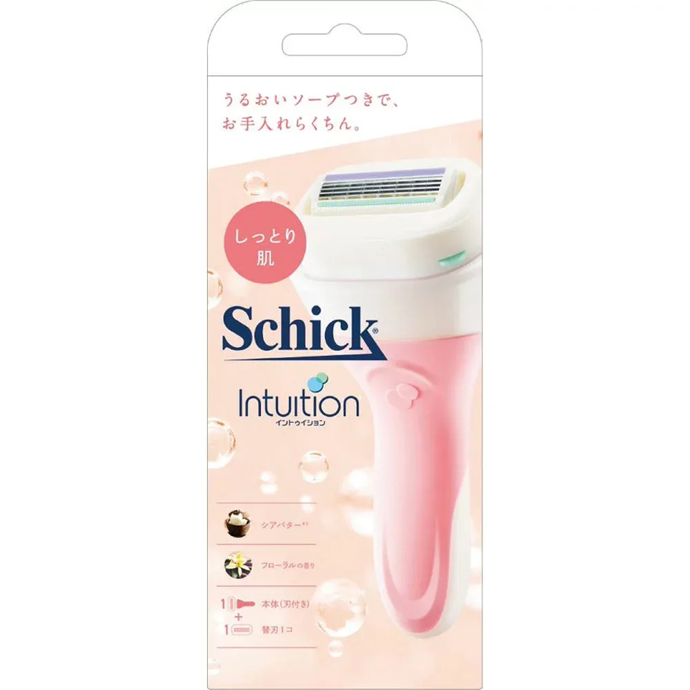 シック イントゥイション しっとり肌 ホルダー 刃付き+替刃1個(1セット)【4891228312213】