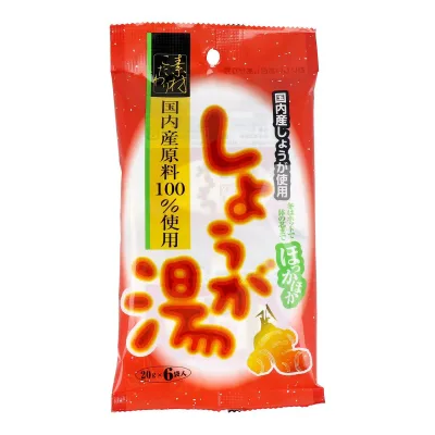 【メール便可】今岡製菓 しょうが湯 20gx6袋 国内産しょうが使用【4901267220001】