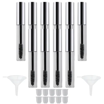 マスカラ 容器 キャップ付き 空移送 ピペット チューブ 10ml シルバー 10個パック