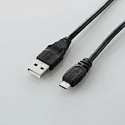 ELECOM(エレコム) 1.5m USB2.0ケーブル【A】⇔【microB】 U2C-AMB15XBK ブラック U2CAMB15XBK 【864】