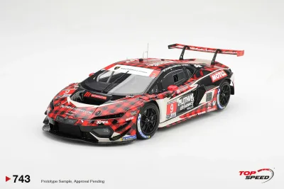 Top Speed 1/18 ミニカー レジン プロポーションモデル 2026年セブリング12時間 ランボルギーニ Lamborghini Temerario GT3 #9 Pfaff Motorsports 2026 IMSA Sebring 12 Hrs