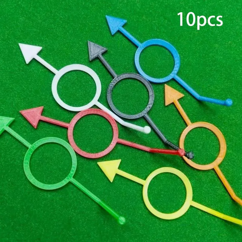 10個入り プールビリヤード トレーニング補助具 サイトガイドアクセサリー 練習用 照準器付き