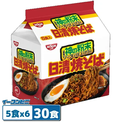 日清食品 日清焼そば 5食パック 500g x 6袋 焼きそば インスタントやきそば