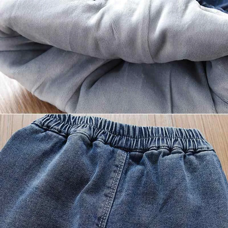 子供用 パンツ 女の子 裏起毛 デニム ジーンズ 秋冬 長ズボン かわいい 厚手 普段使い 伸縮性 90 100 110 120 130 140