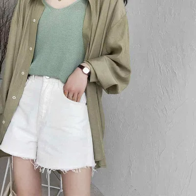 デニム レディース ショートパンツ 韓国風 ハイウエスト ゆったり ワイドレッグ カットオフ 短パン ホットパンツ ジーンズ ジーパン ズボン ボトムス 普段使い 春夏