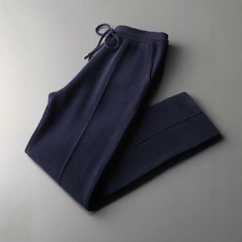 パンツ 男性用 ウールパンツ ビジネス カジュアル 高腰 伸縮性 ストレート 厚手 秋冬 普段使い 部屋着 ズボン