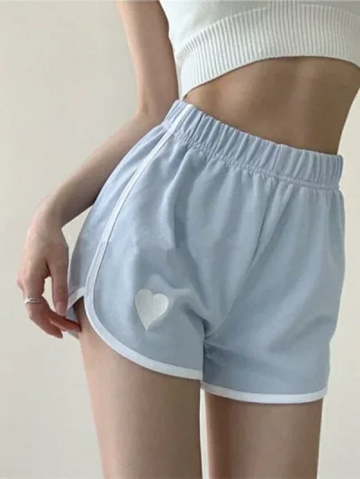 レディース ショートパンツ 夏用 薄手 韓国風 ワイドレッグ スリム ヨガ スポーツ レジャー ルームウェア ハイウエスト ポケット 切り替え ポリエステル 微弾力 グレー ブルー ブラック ホワイト 軽量 通気性 吸湿速乾 カジュアル 普段使い アウト