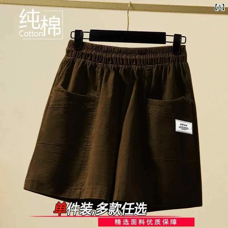 ショートパンツ レディース ゆったり ワイド カジュアル ハーフパンツ カーゴパンツ 春夏 高見え 薄手 5分丈 普段使い カフェ カーキ ホワイト ブラック 深緑 ワインレッド