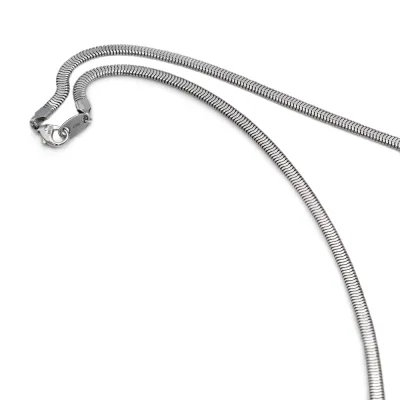 ネックレス チェーン PT850 プラチナ オーバルスネークチェーン 幅3.5mm 長さ60cm|ネックレスチェーン チェーンネックレス チェーンのみ だけ 鎖 850pt 貴金属 ジュエリー レディース メンズ