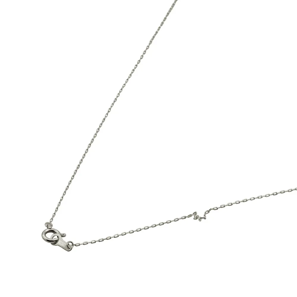 ネックレス チェーン 10金 ホワイトゴールド グリームカット入り4面カットロング小豆チェーン 幅0.7mm 長さ55cm|ネックレスチェーン チェーンネックレス チェーンのみ だけ 鎖 K10WG k10 10k 貴金属 ジュエリー レディース メンズ