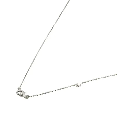ネックレス チェーン 10金 ホワイトゴールド グリームカット入り4面カットロング小豆チェーン 幅0.7mm 長さ55cm|ネックレスチェーン チェーンネックレス チェーンのみ だけ 鎖 K10WG k10 10k 貴金属 ジュエリー レディース メンズ