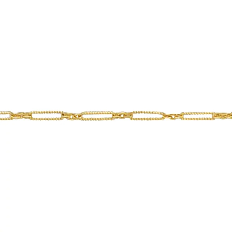 ネックレス チェーン 18金 イエローゴールド 捻りスーパーロング小豆×小豆(1対3)チェーン 幅2.6mm 長さ50cm|ネックレスチェーン チェーンネックレス チェーンのみ だけ 鎖 K18YG k18 18k 貴金属 ジュエリー レディース メンズ