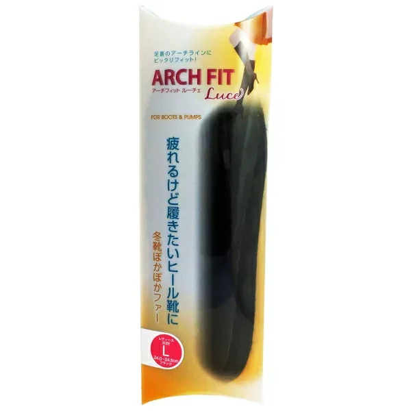アーチフィット ルーチェ L(24.0~24.5cm) ブラック