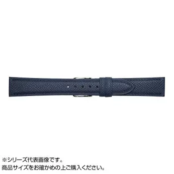 Emitta(エミッタ) 時計バンド ワープロラックス 18mm ネイビー (美錠:銀) EW-N18