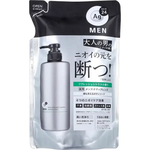 エージーデオ24メン 薬用メンズボディクレンズ リフレッシュシトラスの香り 詰替用 420mL
