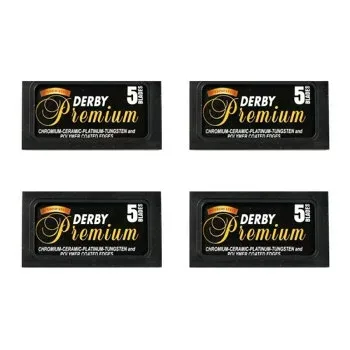 Derby ダービープレミアム 両刃カミソリ(カミソリ替刃) 20枚入