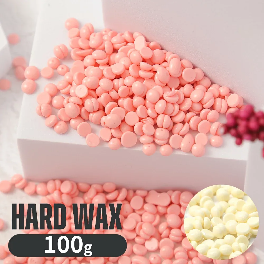 \300円割引! 通常1,100円⇒800円 / ハードワックス ブラジリアンワックス 100g ワックスビーズ 粒状 脱毛用ワックス 鼻毛 顔 全身 詰め替え 単品 ホワイト ピンク
