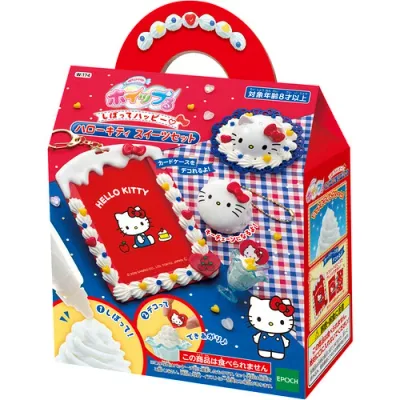 エポック社 ホイップる しぼってハッピー ハローキティ スイーツセット 【W−174】
